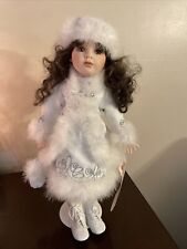 Christmas American Classics Holiday Musical Doll Winter White Feathers picture