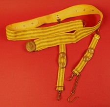 Soviet Russian Navy Officer Dress Belt + Dagger Hangers 1970s-80s Naval Uniform picture
