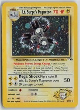 Lt. Surge's Magneton Holo Rare Unlimited G1 008/132 LP picture