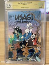 Usagi Yojimbo Summer Special 1  1986 Signed by Stan Sakai CBCS witnessed 8.5 picture