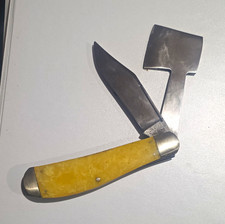 • Title: Vintage 1920s OLCUT Union Cutlery Folding Hatchet Pocket Knife APEX picture