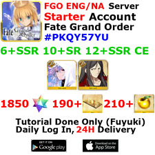[ENG/NA][INST] FGO / Fate Grand Order Starter Account 6+SSR 190+Tix 1850+SQ #PKQ picture