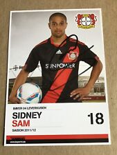 Sidney Sam,  Germany 🇩🇪 Bayer 04 Leverkusen 2011/12 hand signed picture