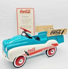 Vintage 1998 Coca-Cola Stake Bed Truck 1:3 Scale Die-cast Miniature Pedal Car picture