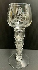 ENGLISH ROYAL CORONATION GOBLET 1937 WITH COIN KING GEORGE VI picture