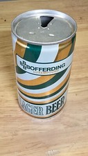 Vintage Bofferding Lager Beer Can Luxembourg 12oz Pull Tab Opened 12oz Can picture