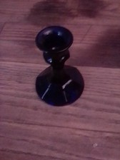 Small Cobalt Blue Candle Holder  picture
