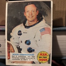 1969 Topps Man on the Moon #54B Moon Commander VG picture