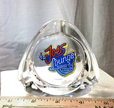 never used vintage CAMEL Joe's Lounge glass ashtray c.1992—only one left—superb picture