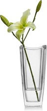 Crystal Vase, 11.75” Clear Crystal ，5.25 ‘L x 3.25 ’W x 5 ”H ，8.47 lbs. picture