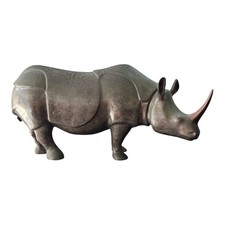Vintage Loet Vanderveen (1921-2015) Bronze Rhino Model 137 #184/250 USA 1990 picture