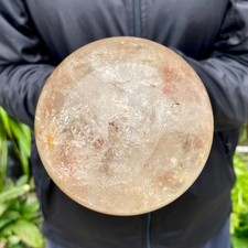 3.35LB Natural White Crystal Clear Quartz Crystal Sphere Ball Healing Meditation picture