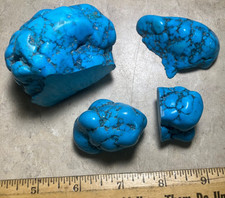 From estate-Turquoise nuggets? Some cut-Probably treated? Very pretty 289 grams picture