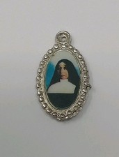 Vintage Medal Saint Pauline Relic Catholic Medal - Touched to the Holy Tongue picture