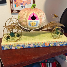 Disney Traditions Disney “An Enchanted Coach Awaits You” Pumpkin Coach Figurine picture