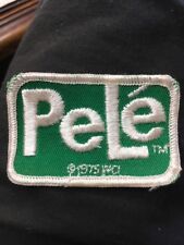 Pele Soccer Patch New Vintage Over 25 Years Old 2 3/4 Wide X 1 3/4 Tall picture