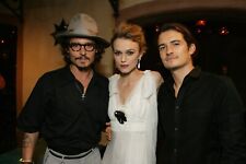 Johnny Depp, Kiera Knightly & Orlando Bloom 8X10 Glossy Photo picture