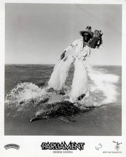 George Clinton Parliament 8x10 B&W Promo Photo Motor Booty Affair Casablanca picture