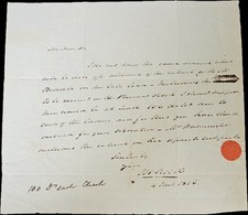 1826 HW ALS – Joseph Reed to Daniel W. Coxe, Esq. Re Robert Morris Stock picture