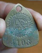 RARE NATIONAL EQUIPMENT CO.  EMPLOYEE ID MACHINE WORK TAG 4103 SPRINGFIELD MASS. picture