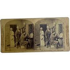Antique Stereoscope Stereoscopic Card Melander & Bro. Chicago #101 Noisy Lodger picture