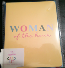 NEW 10 count WOMAN OF THE HOUR card & envelopes stationary set picture
