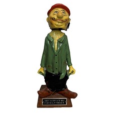 Kreiss Psycho Drunk Ceramic Bouncing Bums Nodder Bobble Head Hobo Hair 1960s picture