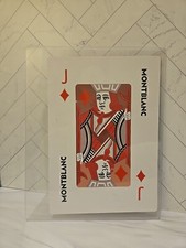 NEW Montblanc Rare Oversized Playing Card Jack Of Diamond ~ In PVC Sleeve picture