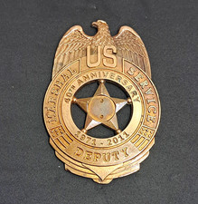 Police US Marshal Service Deputy 40th Anniversary Badge 1971-2011 picture