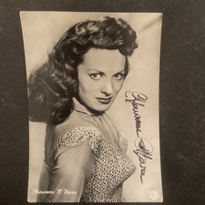 Vintage Maureen O’Hara Cinema Postcard Autograph Signature Dedication picture