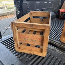 Vintage Melo-Glow Melon Produce Shipping Crate picture