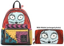 Loungefly Disney Nightmare Before Christmas Sally Cosplay Mini Backpack & Wallet picture