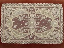 Antique Vintage Lace- 1 FRENCH NORMANDY LACE RUNNER DRESSER SCARF PILLOW TOPPER picture