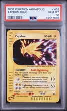 Pokemon 2003 Zapdos Aquapolis Holo #H32 PSA 10 Gem Mint ⚡️ 💎 - POP 111 picture