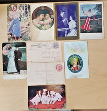 12 Miscellaneous ATQ Postcards, 1880 to 1946, and More - ROSS16 picture
