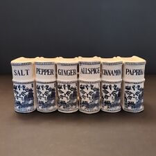 Vtg Blue Willow Salt & Pepper Spice Shaker Set Japanese Nippon Yoko Boeki   picture