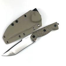 TRSKT VG10 Fixed Blade Hunting Knife 8mm Thick G10 Handle Kydex Sheath picture