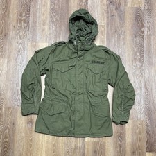 VTG  1967 Alpha Industries M-65 Field Jacket OG 107 MINT DSA Regular  S w/ Hood picture