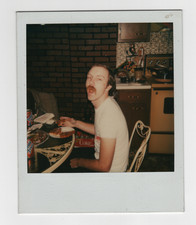 Vtg 80s Polaroid 600 Photo Pepsi Free Can Coke Box 1980s Man Kitchen Snapshot picture