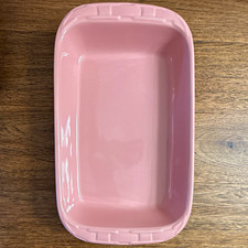 Longaberger Woven Traditions 9× 13 baking dish in Pink Discontinued picture