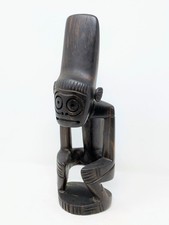 Vintage Hand-Carved Taino Statue: Caribbean Folk Art picture