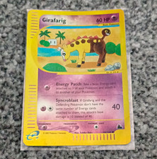 Nintendo 2003 Pokemon TCG Skyridge Girafarig E-Card 58/144 Reverse Holo 60 HP picture