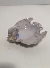Vintage Pink Swan Deco Trinket Dish  picture