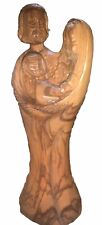 Vtg Holy Family Wood Carving picture