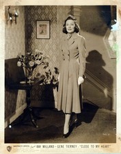 HOLLYWOOD BEAUTY GENE TIERNEY STUNNING PORTRAIT 1950s VINTAGE ORIG PHOTO MA94 picture