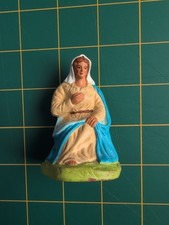 13 Authentic Vintage French Santons de Provence Nativity Set - Stamped R.... picture