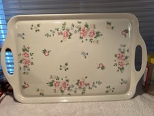 Pfaltzgraff Vintage Tea Rose Tray W/handles 11.5” X 19”By Reston Lloyd Ltd picture