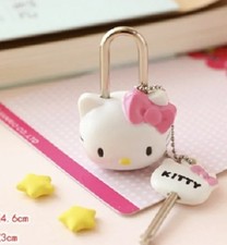 Hello Kitty Padlock Mini Lock with Key Sanrio Cute Locker Luggage Diary Lock picture