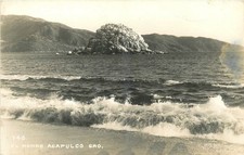 Vintage RPPC El Morro Acapulco GRO. Mexico Rocky Island Reddy Tours Postcard picture