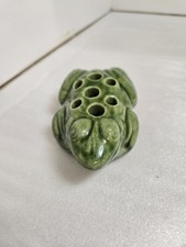 vintage green ceramic flower frog picture